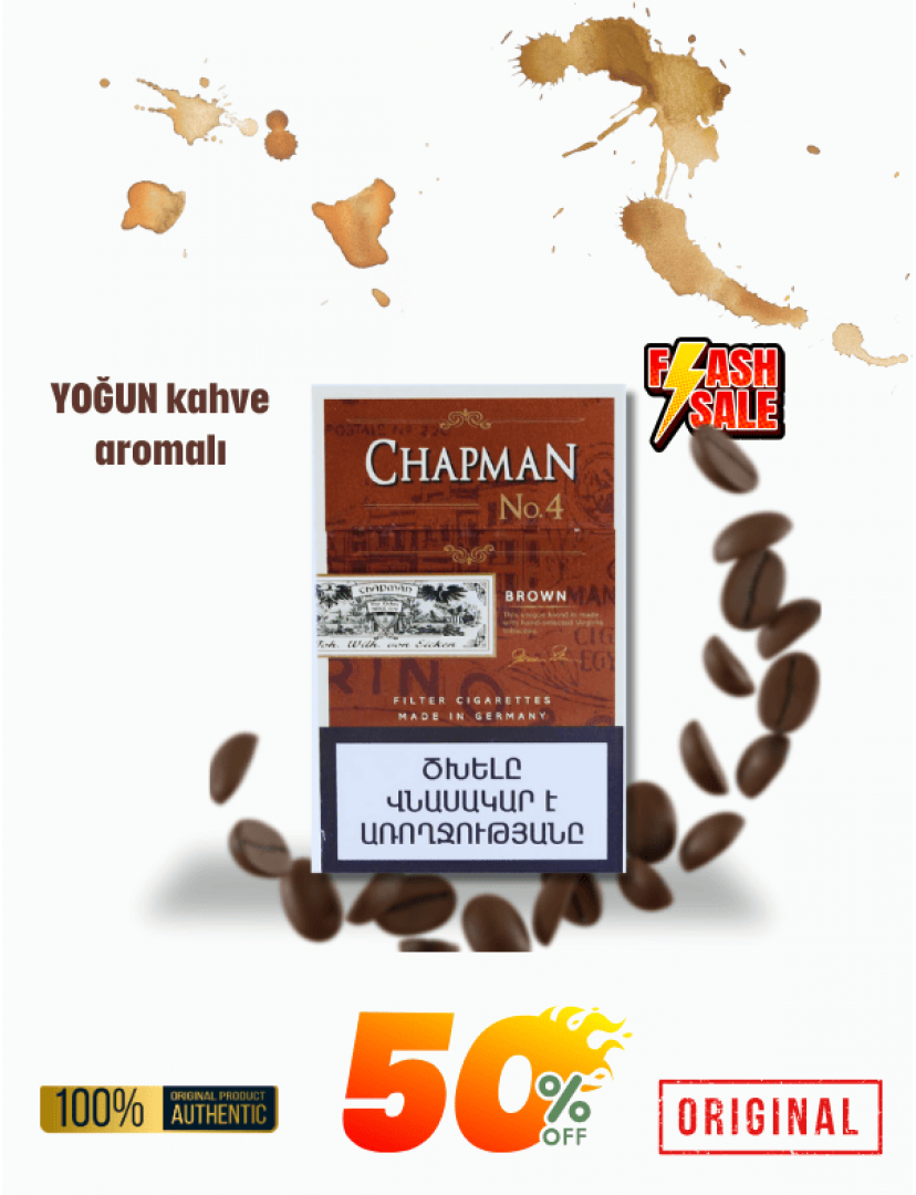 Chapman Compact Coffe No:4 Kalın Sigara - Kahve